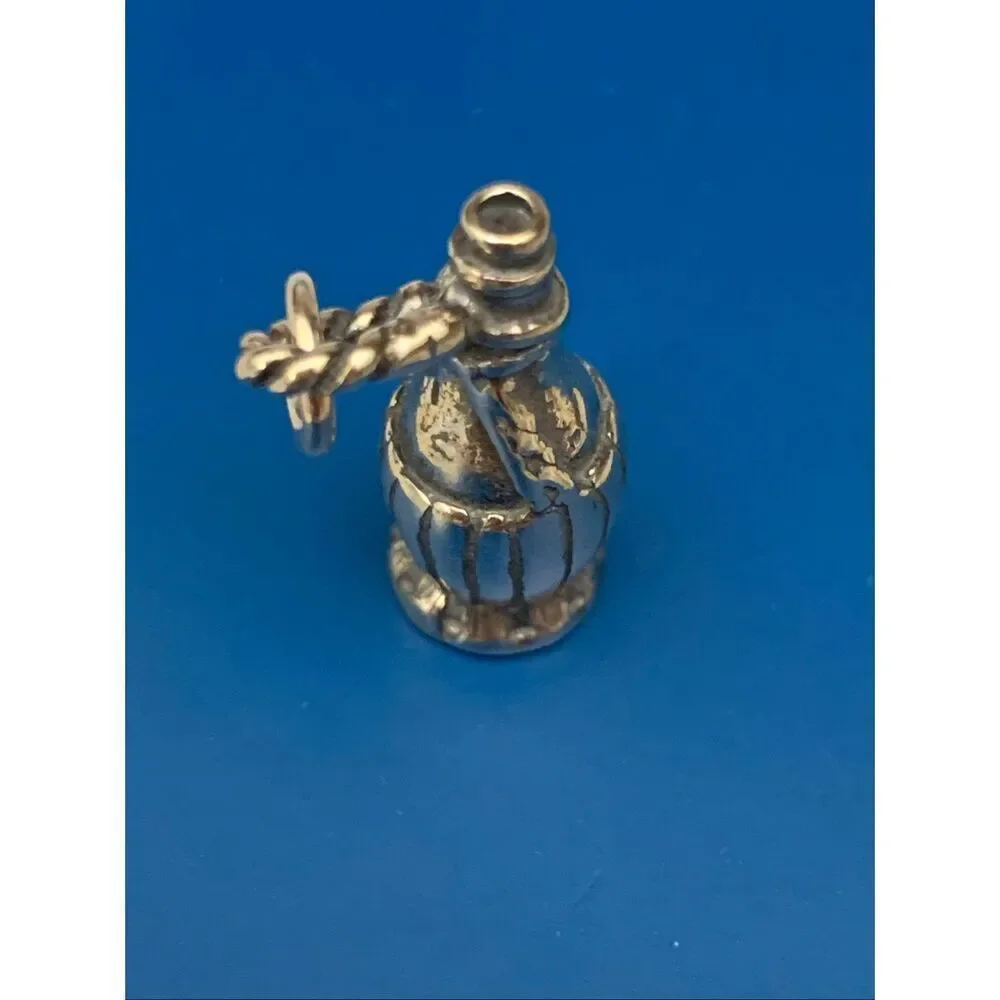 Wine Jug Sterling Silver Jewelry Charm #vino #decanter #carafe #party